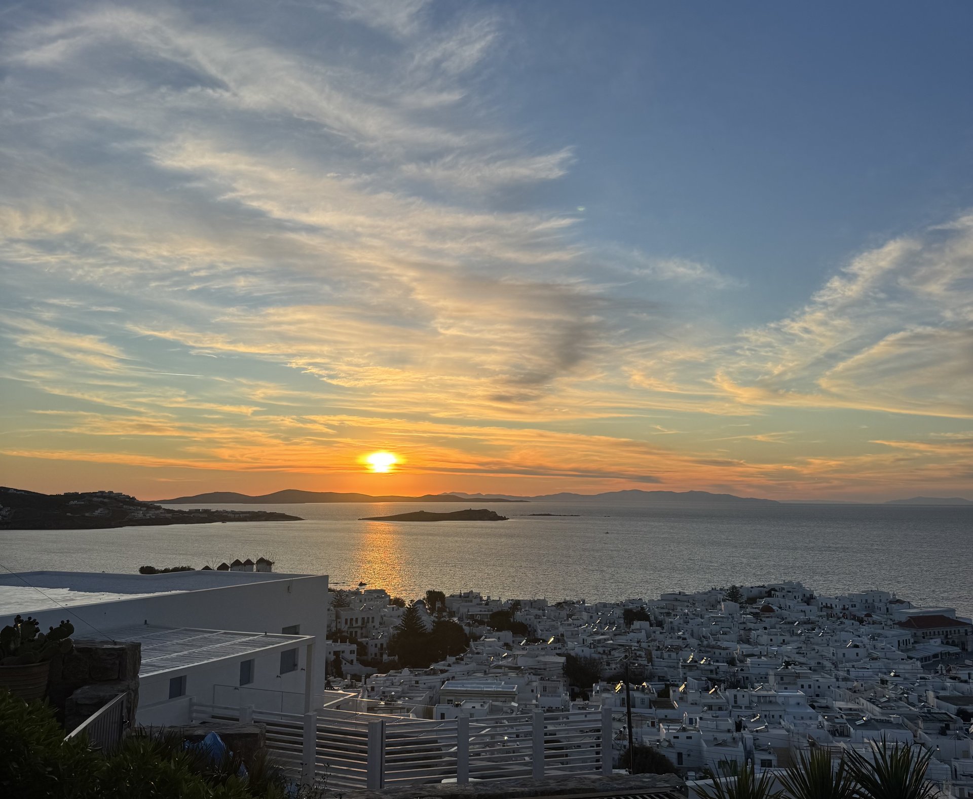 Mykonos golden hour